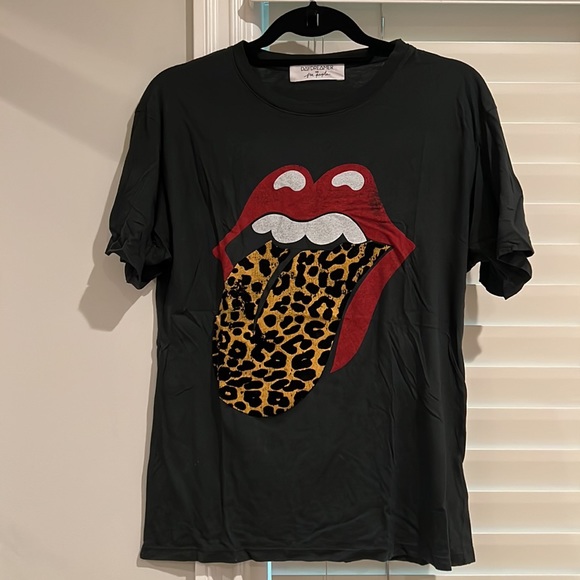Daydreamer Rolling Stones Leopard Tongue shirt - Picture 3 of 6